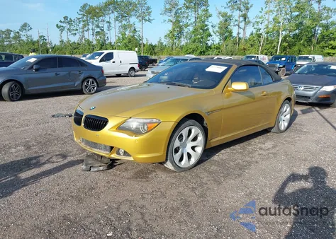 2005 BMW 645Ci 645Ci из США, поврежденный, VIN WBAEK73435B325967